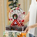 ferris wheel ornament with led lights-christmas village music box